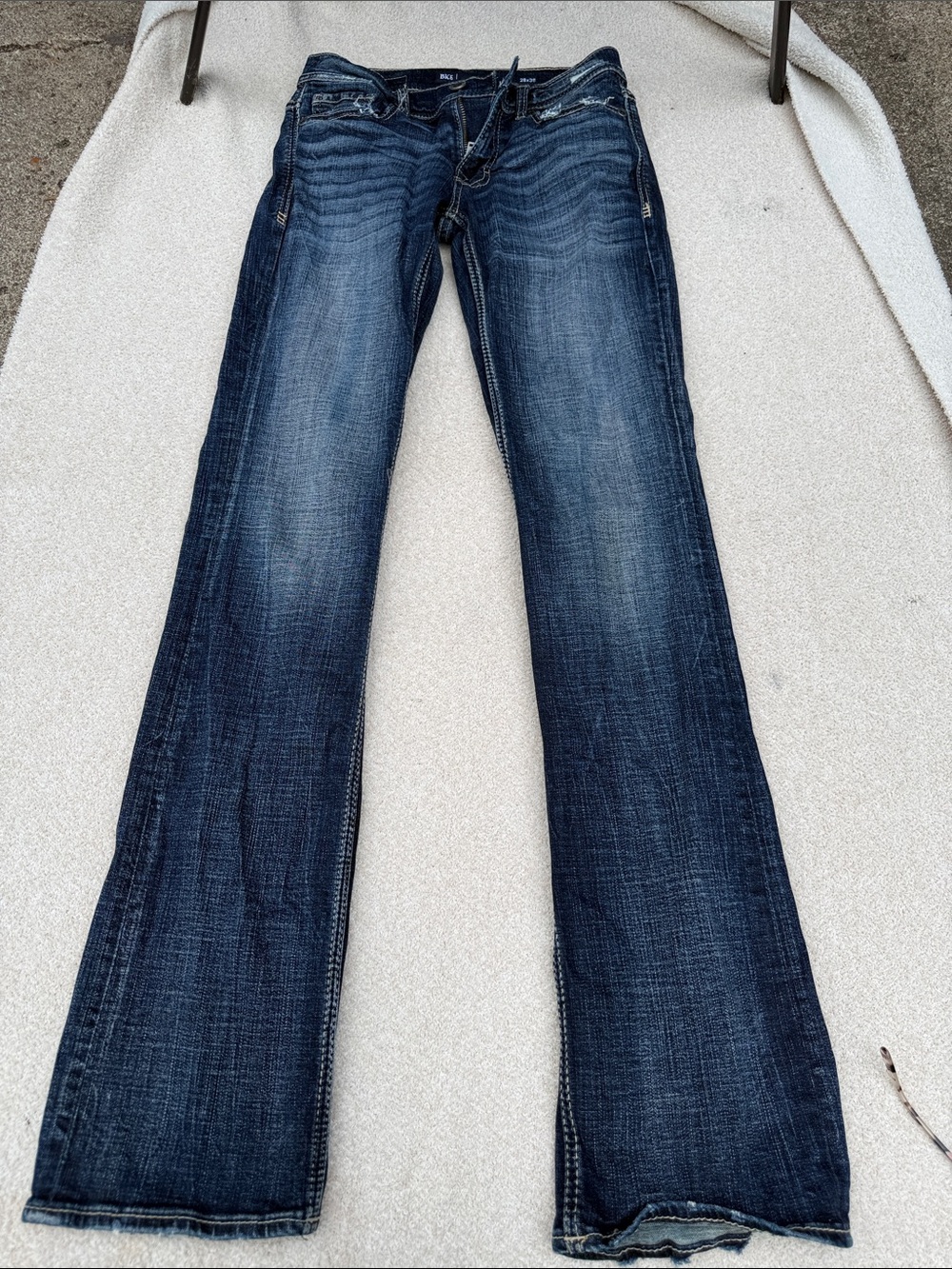 BKE Women's Dark Blue Flare Jeans
